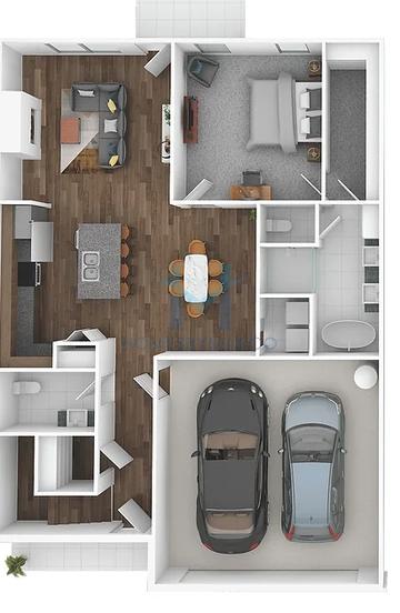 Photos of the Whisper Woods model in the Whisper Woods at Majors subdivision in Cumming, GA