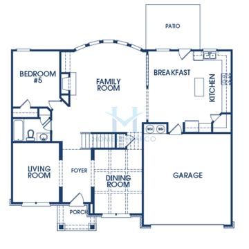 Savannah model in Water Oak Estates, Lawrenceville, GA, built by D.R. Horton