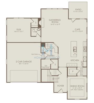 Photos of the Waterstone model in the Sterling Pointe subdivision in Cumming, GA