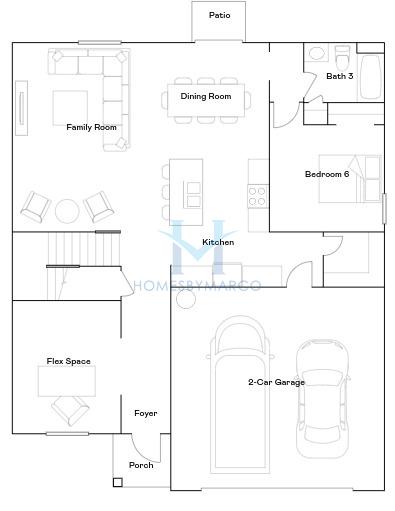 Photos of the Richmond II model in the Mirada subdivision in San Antonio, FL