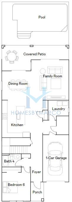 Photos of the Majesty Palm model in the Storey Lake subdivision in Kissimmee, FL