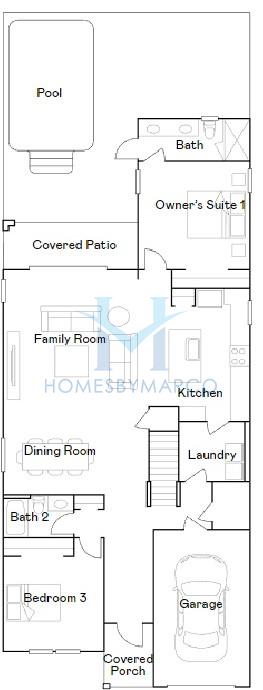 Photos of the Alexander Palm model in the Storey Lake subdivision in Kissimmee, FL