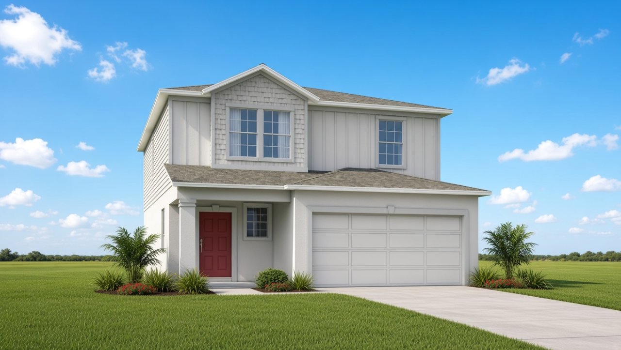 Glendale model in VillaMar, Winter Haven, FL, built by Maronda Homes