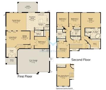 Photos of the Portofino model in the Radley Way subdivision in Wesley Chapel, FL