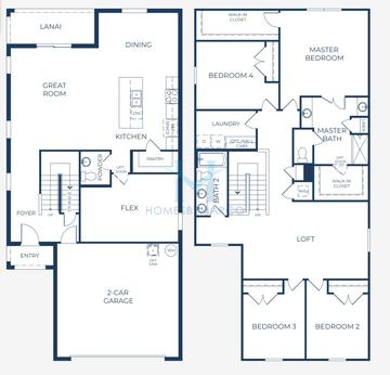 Photos of the Springfield model in the Harmony Central subdivision in St. Cloud, FL