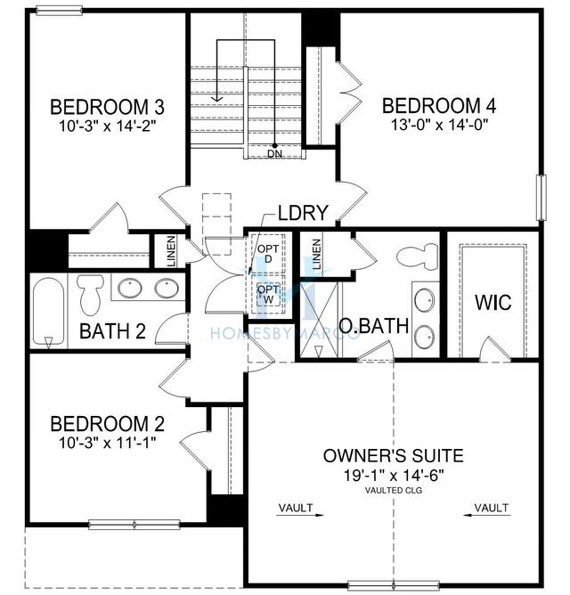 Photos of the Concord model in the Keener Creek subdivision in Charlotte, NC