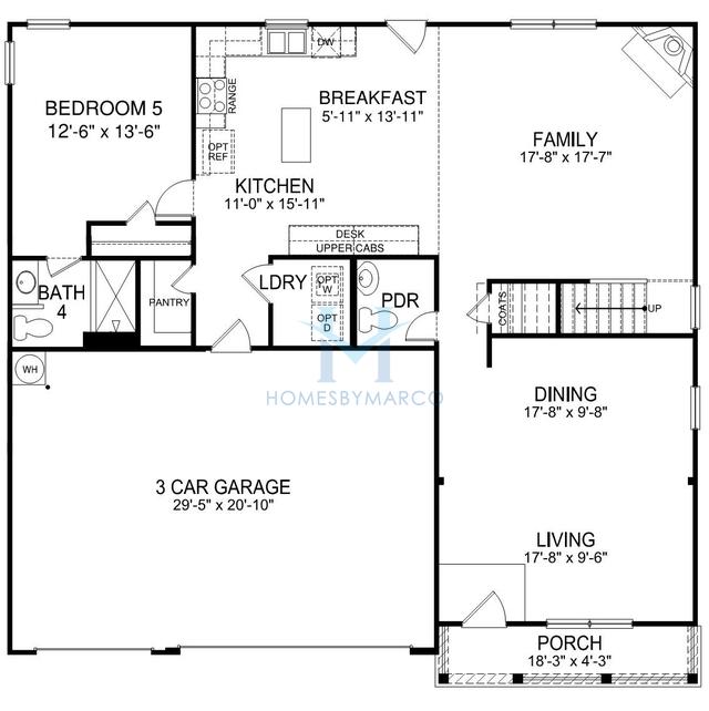 Photos of the Georgetown model in the Tucker Chase subdivision in Midland, NC
