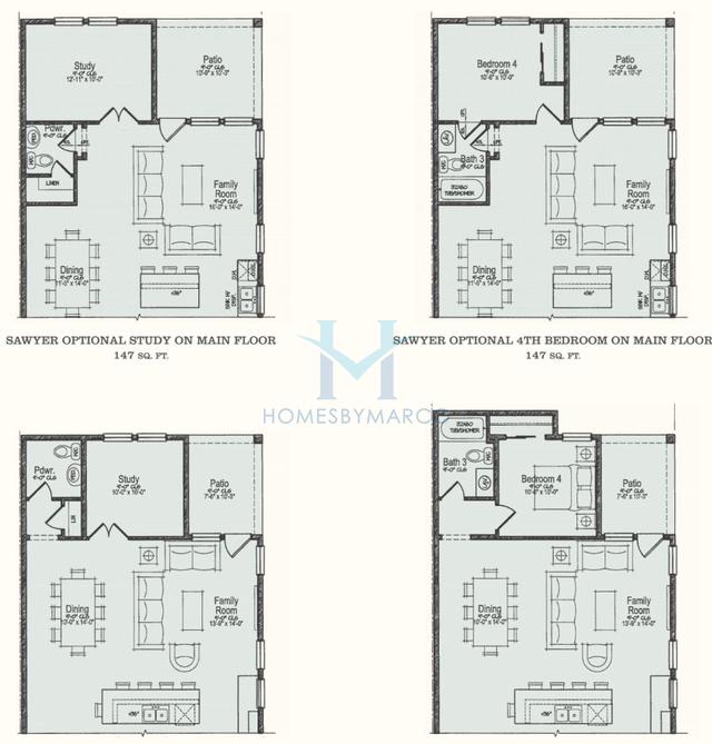 Photos of the Sawyer model in the Sweet Birch Commons subdivision in Black Mountain, NC