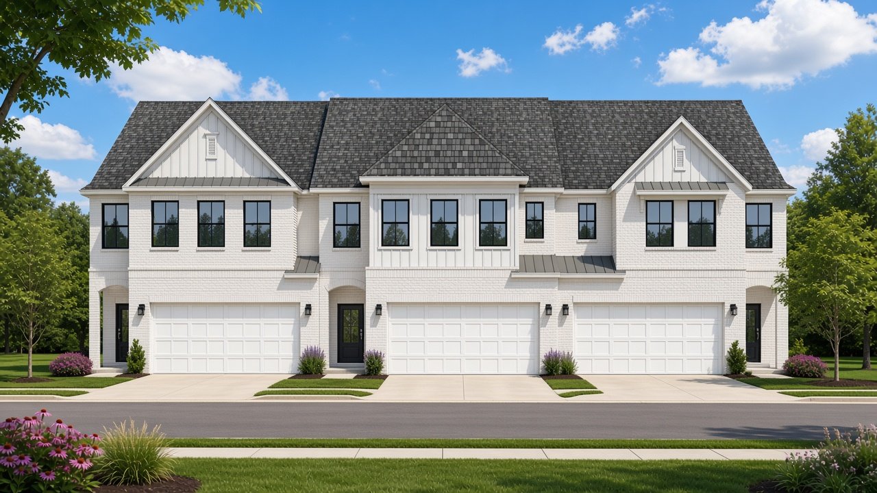 Salisbury model in Towns at Rea Colony, Charlotte, NC, built by 