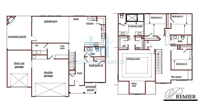 Photos of the Columbia model in the Orion subdivision in Lawrenceville, GA
