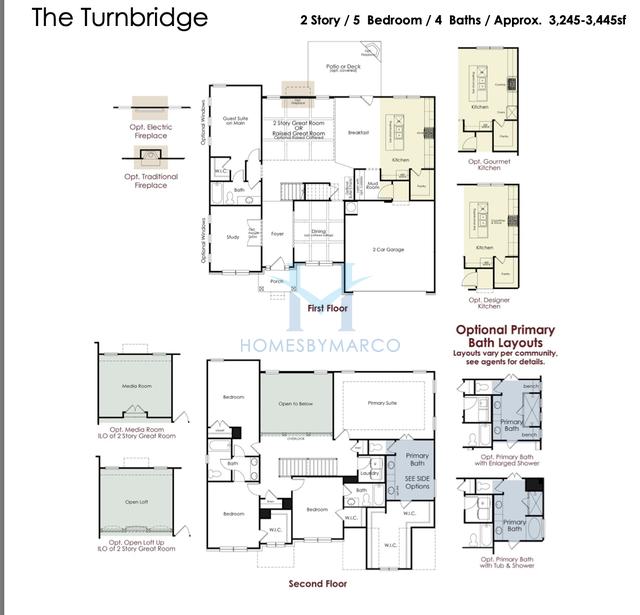 Photos of the Turnbridge model in the Crofton Place subdivision in Snellville, GA
