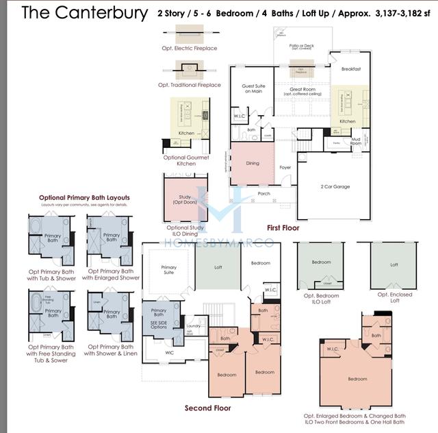 Photos of the Canterbury model in the Crofton Place subdivision in Snellville, GA