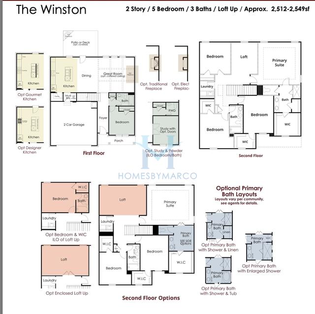 Photos of the Winston model in the Crofton Place subdivision in Snellville, GA