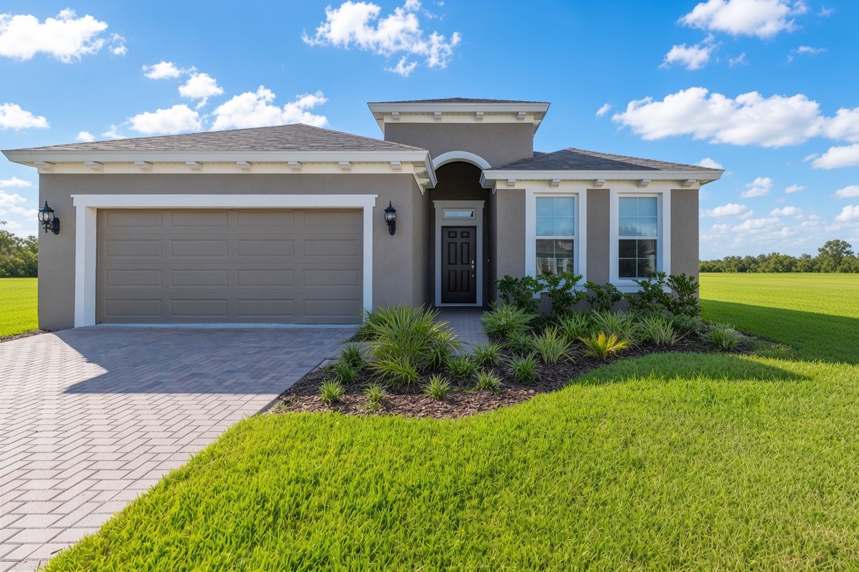 Elmwood model in Cascades at Southern Hills, Brooksville, FL, built by Inland