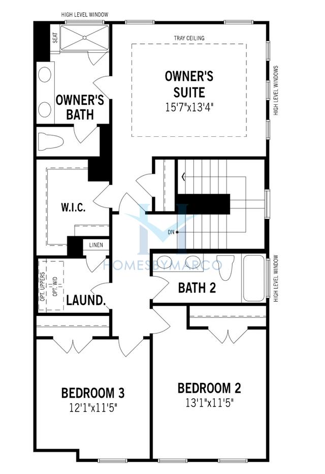 Chestnut End model in The Grove at Chestnut Park, Indian Trail, NC, built by Mattamy Homes