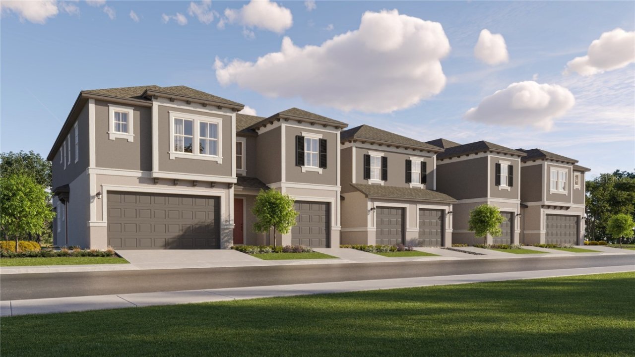 Allegiance model in Townes at Cross Creek, Tampa, FL, built by Lennar