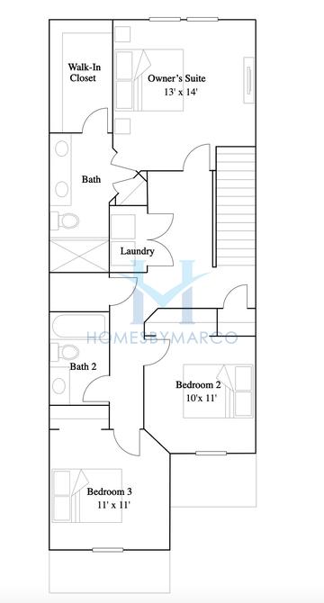 Allegiance model in Townes at Cross Creek, Tampa, FL, built by Lennar