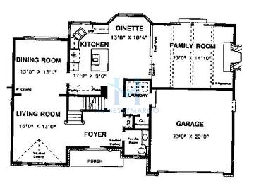 Photos of the Oakhurst model in the Charter Oaks subdivision in Bartlett, IL