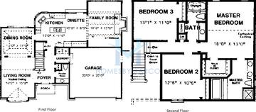 Photos of the Bradford model in the Charter Oaks subdivision in Bartlett, IL
