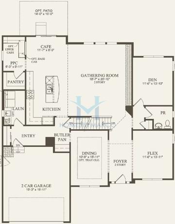 Photos of the Woodside model in the Winding Creek subdivision in Batavia, IL