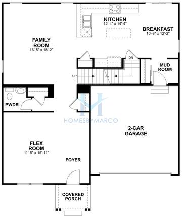 Talcott model in Becketts Landing, South Elgin, IL, built by M/I Homes