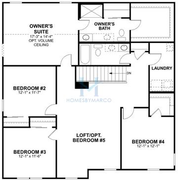 Talcott model in Becketts Landing, South Elgin, IL, built by M/I Homes