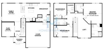 Newbury model in Becketts Landing, South Elgin, IL, built by M/I Homes