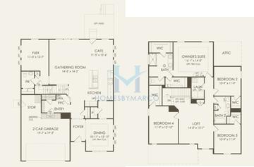 Continental model in Lincoln Crossing, Aurora, IL, built by Pulte Homes