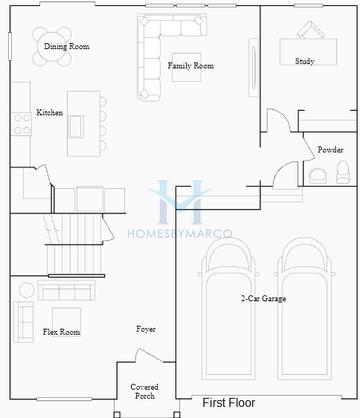 Wren model in Ponds of Stony Creek, Elgin, IL, built by Lennar