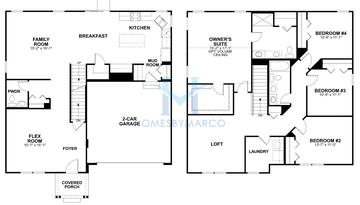 Seneca model in Becketts Landing, South Elgin, IL, built by M/I Homes