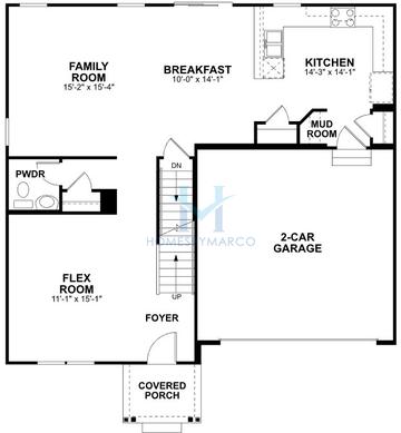 Reilly model in Becketts Landing, South Elgin, IL, built by M/I Homes
