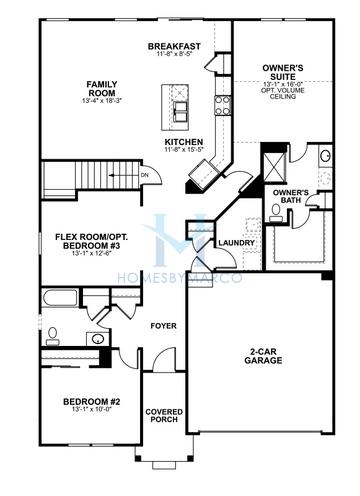 Photos of the Maxfield model in the Autumn Ridge subdivision in North Aurora, IL