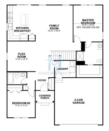 Kirkwood model in Becketts Landing, South Elgin, IL, built by M/I Homes