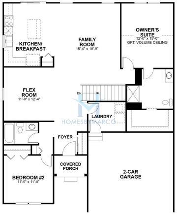 Kirkwood model in Becketts Landing, South Elgin, IL, built by M/I Homes