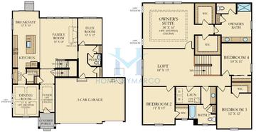Santa Rosa model in Kenyon Farms, South Elgin, IL, built by Lennar
