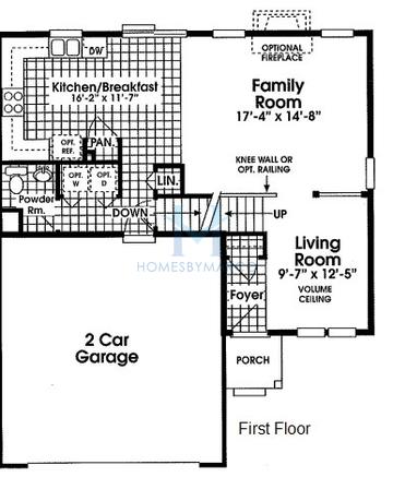 Photos of the Oxford model in the Shepherds Crossing subdivision in Zion, IL
