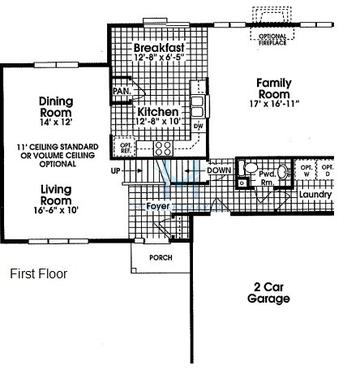 Photos of the Norfolk model in the Shepherds Crossing subdivision in Zion, IL