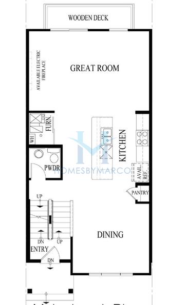 Photos of the Garfield model in the The Townes at Oak Creek subdivision in Mundelein, IL