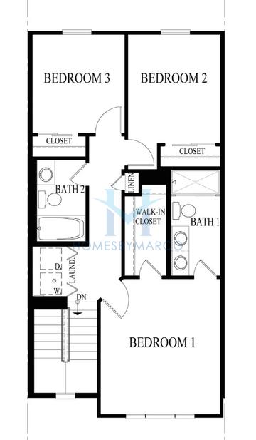 Garfield model in The Townes at Oak Creek, Mundelein, IL, built by D.R. Horton