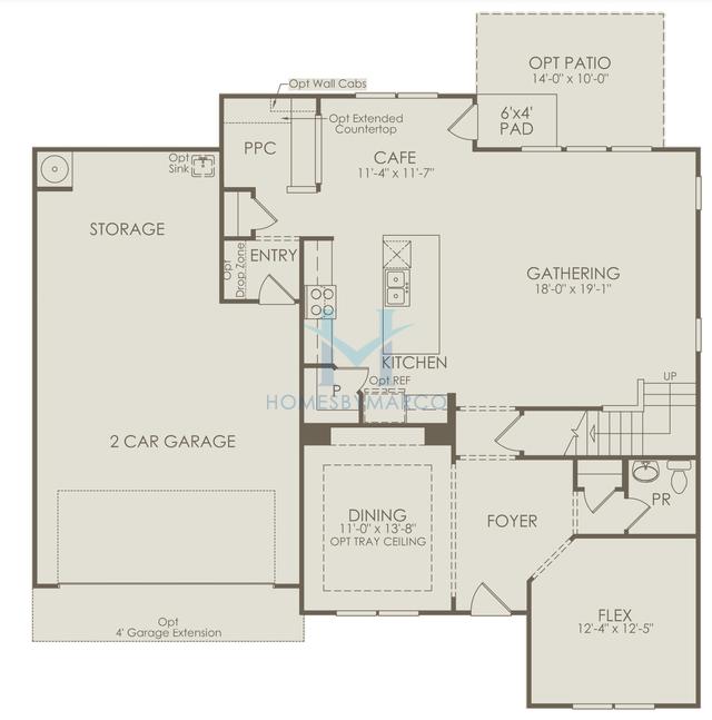 Woodward model in Ashworth Estates, Powder Springs, GA, built by Pulte Homes