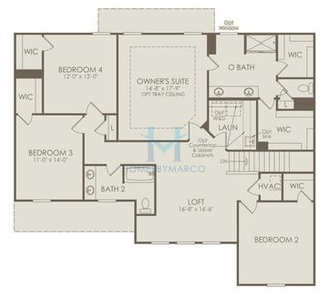 Woodward model in Ashworth Estates, Powder Springs, GA, built by Pulte Homes