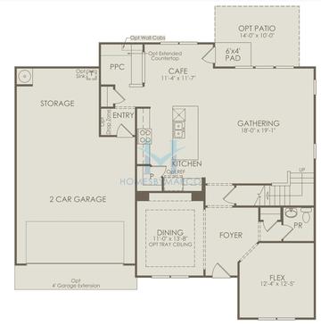 Woodward model in Ashworth Estates, Powder Springs, GA, built by Pulte Homes