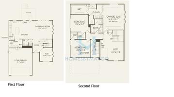 Newberry model in Bronk Farm, Plainfield, IL, built by Pulte Homes