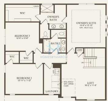 Newberry model in Naper Commons, Naperville, IL, built by Pulte Homes