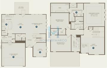 Photos of the Newberry model in the Naper Commons subdivision in Naperville, IL