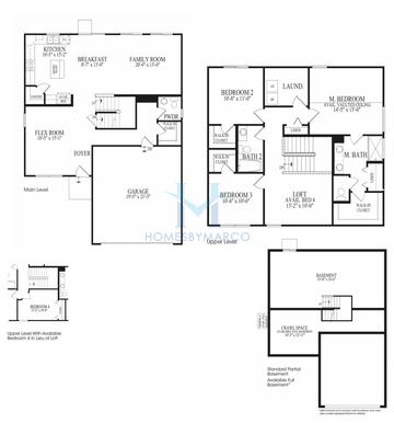 Photos of the Halsted model in the Devonaire Farms subdivision in DeKalb, IL