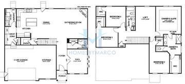 Photos of the Becker model in the Creeks Crossing subdivision in Algonquin, IL