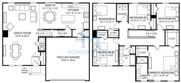 2203 model in Caledonia, Yorkville, IL, built by Ryan Homes