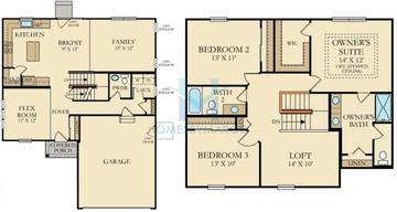 Ontario model in Lancaster Falls, Volo, IL, built by CalAtlantic Homes