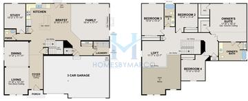 Photos of the Mckinley model in the Windsor Ridge subdivision in Joliet, IL